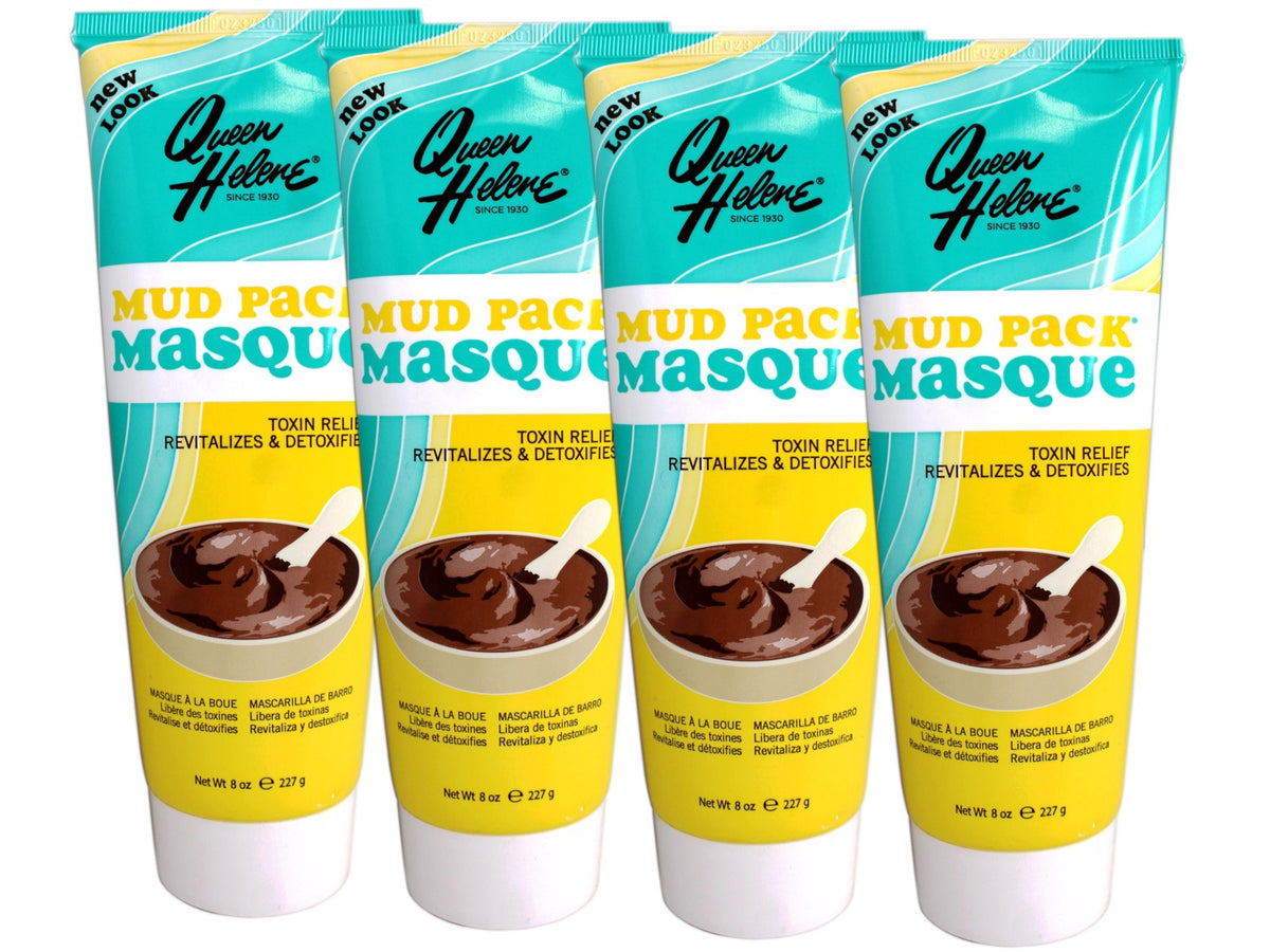 Queen Helene Mud Pack Facial Masque Toxin Relief 8 oz - 4 Pack