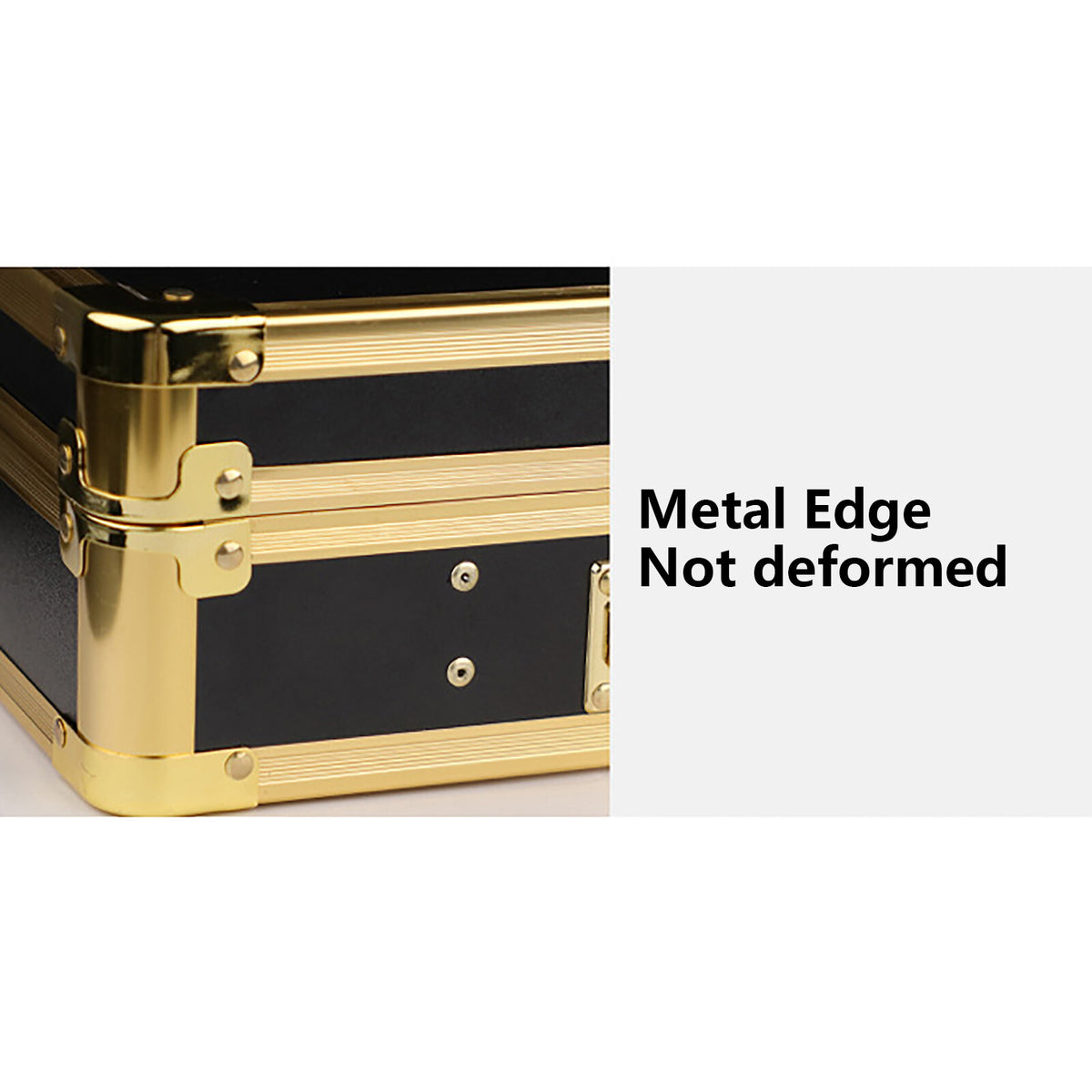 Professional Gold Barber Salon Tool Storage Travel Carry Case