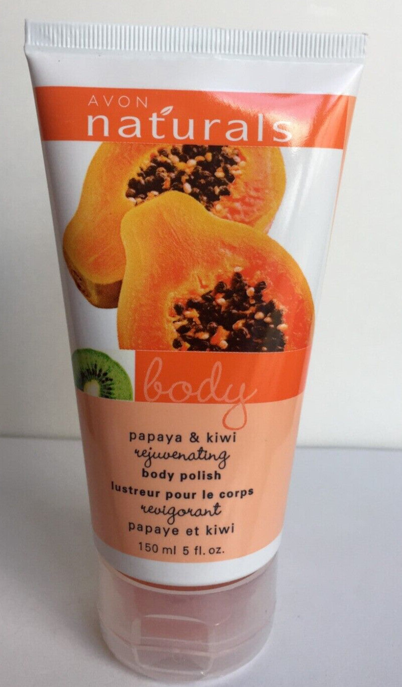 Avon~Naturals~Papaya & Kiwi~Exfoliating Body Polish~Lot of 2~Factory
