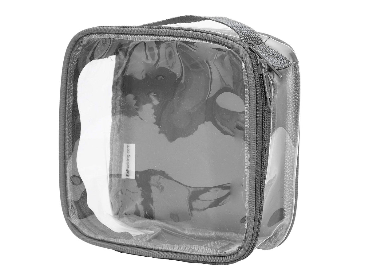 Clear TSA Approved Travel Toiletry Bag for Carry-On, Quart Size Pouch