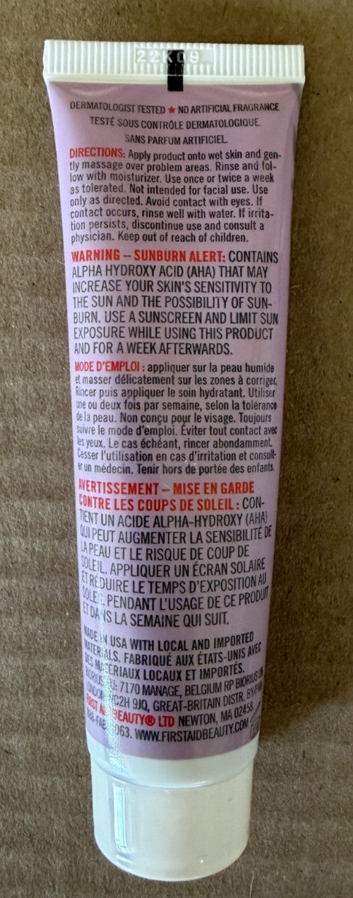 First Aid Beauty KP Bump Eraser Body Scrub 1 oz 28.3 g Travel Size
