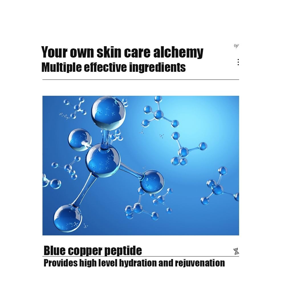 Moisturizing Eye Mask for Dark Circles & Puffiness - 60pcs Blue Copper Peptide