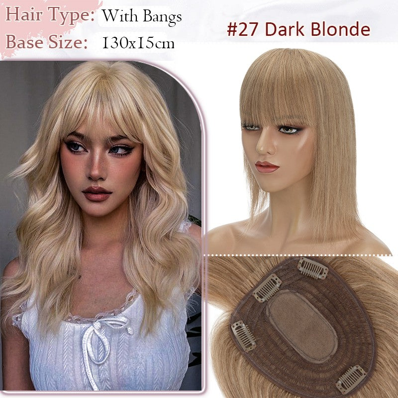 Women Clip-in Hairpiece for Hair Loss & Volume - 100% Remy Human Hair