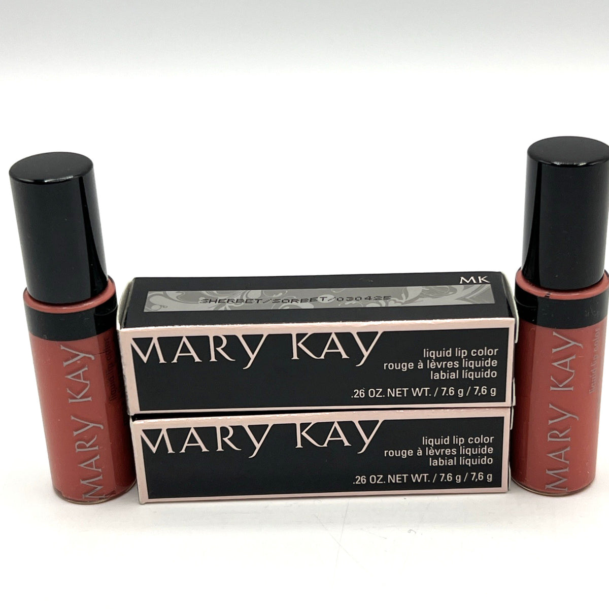 Mary Kay Liquid Lip Color Sherbet Lot of 2 - Vibrant Lipstick Set