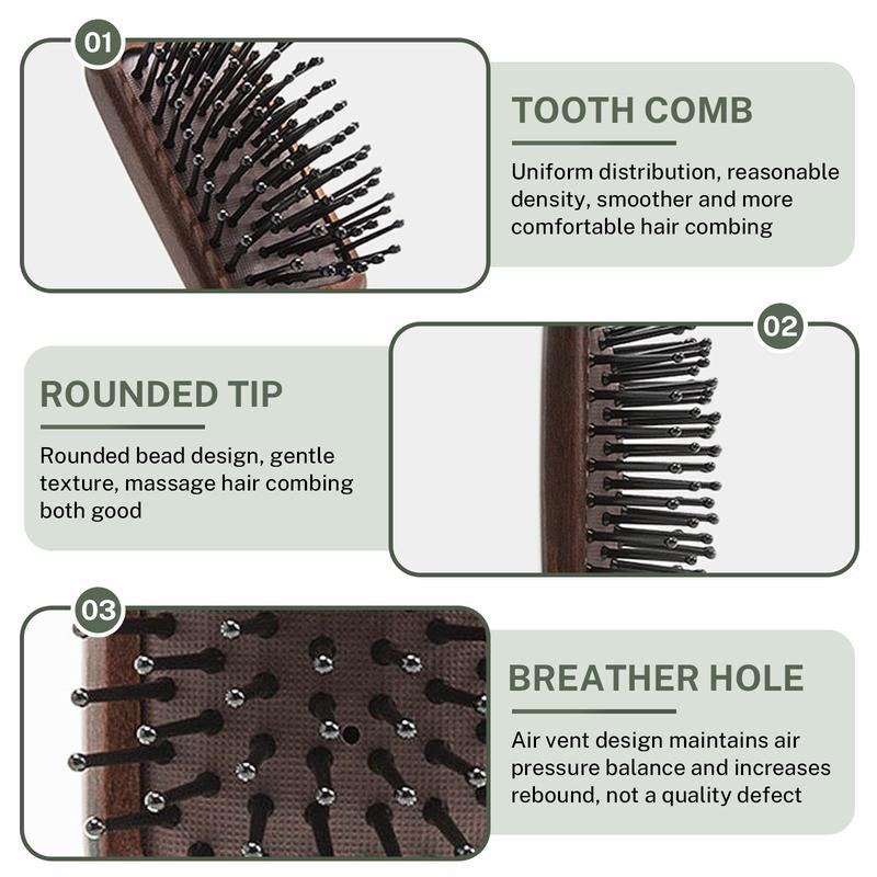 Multifunctional Travel Hairbrush Comb Set - Small Pocket Hair Comb