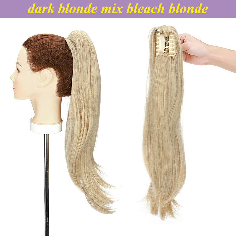 Extra Thick 12-Inch Clip-In Ponytail Hair Extension - Natural & Wavy