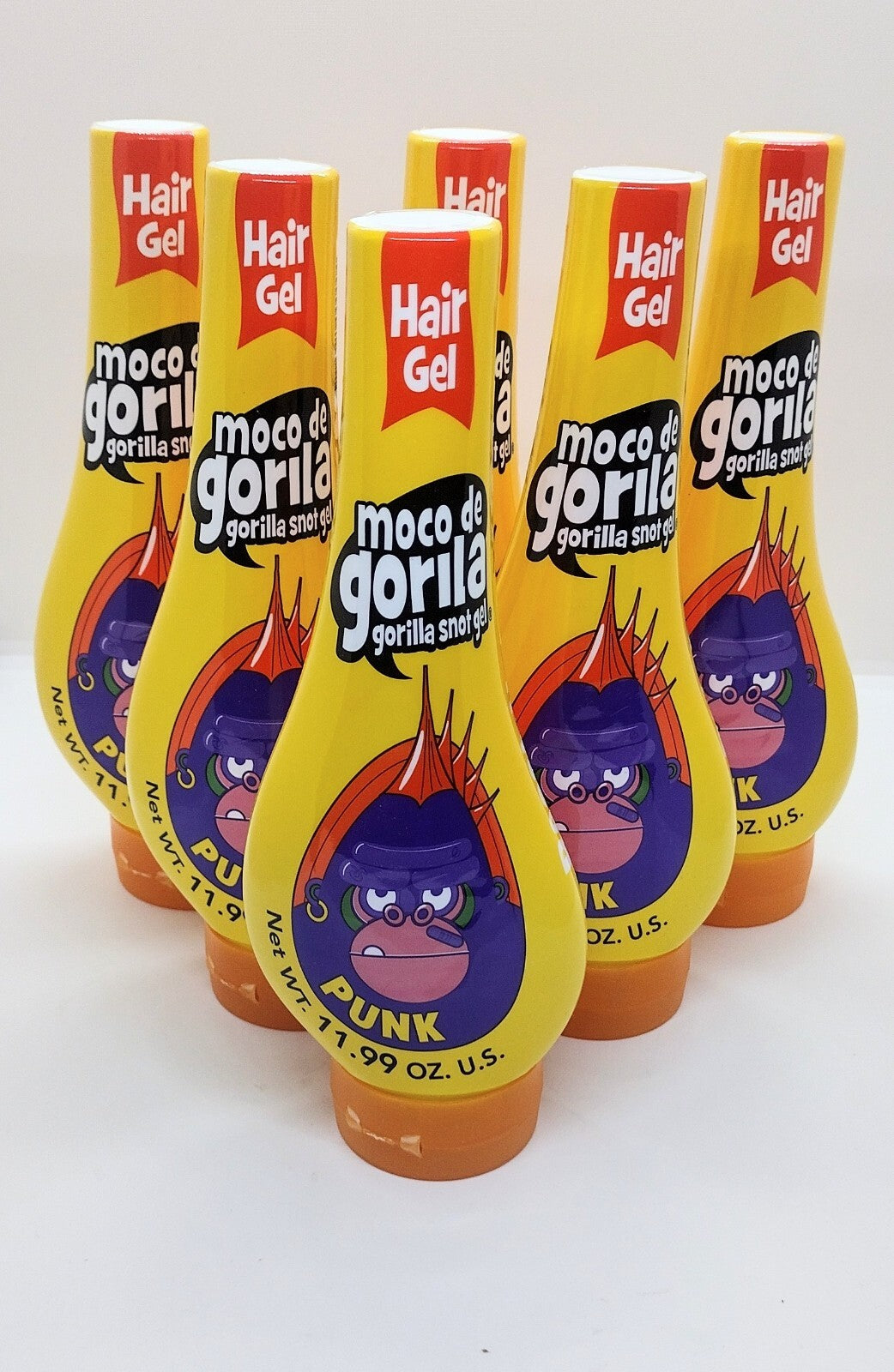 Gorilla Hair Styling Gel - Extra-Strong Shine Hold 11.9 Oz - Pack of 6