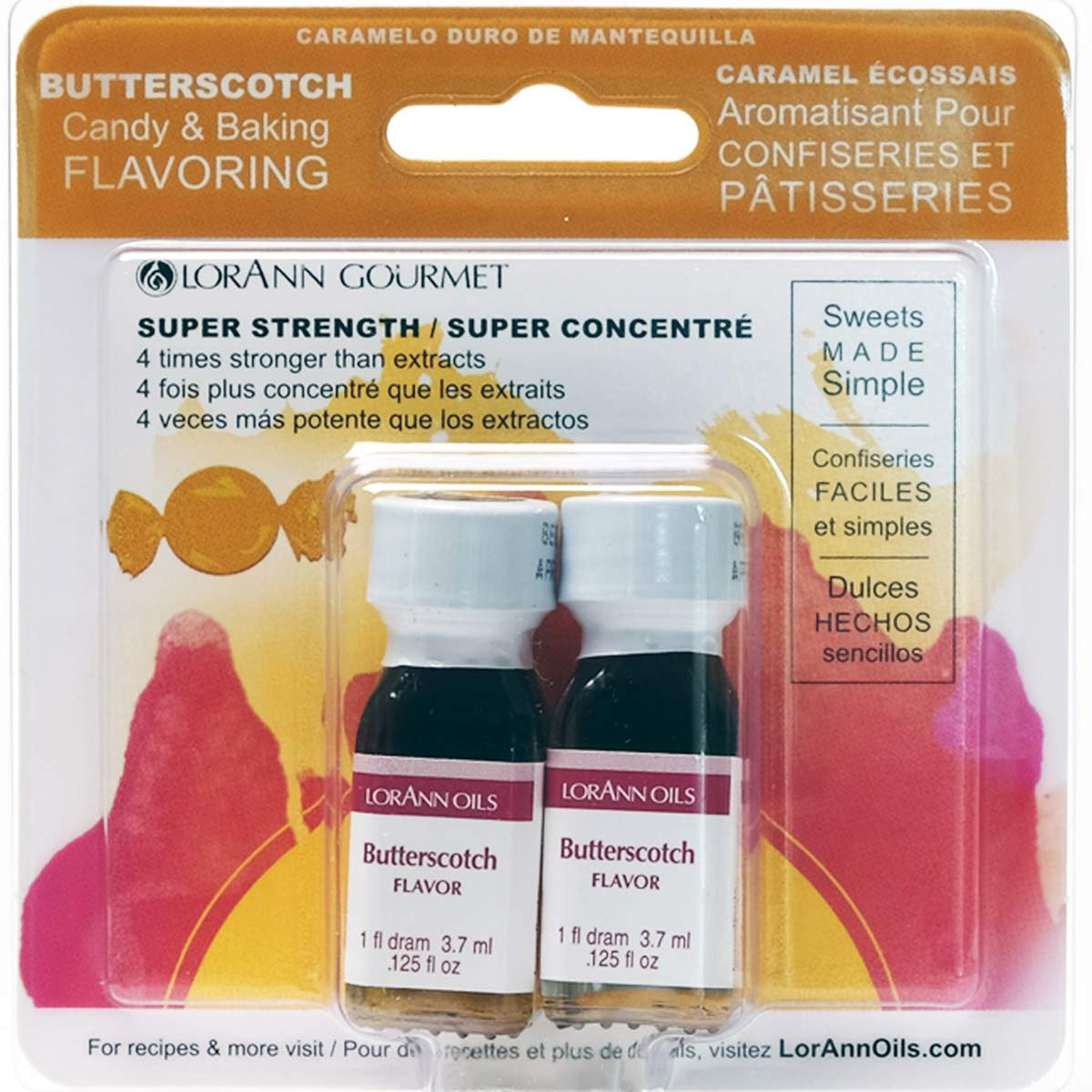 Butterscotch Flavoring Super Strength Candy Making Edible Bake Baking