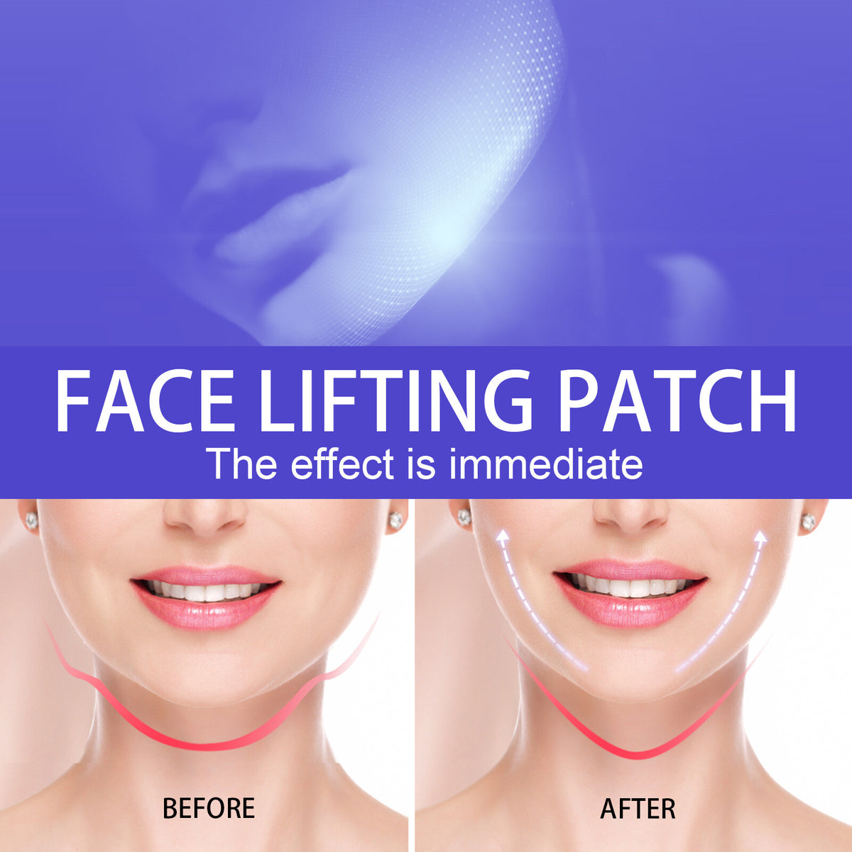 Face Lift Tape - Ultra-Thin Transparent V-Shaped Facial Lifting Sticker Patches
