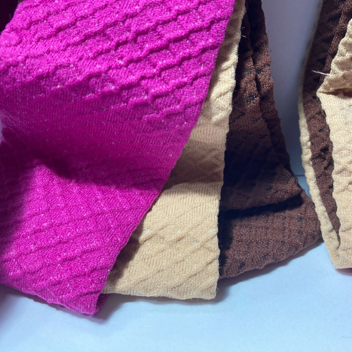 Vidal Sassoon Thermal Knit Headwrap Head Band (3) Packs of 3 Pink