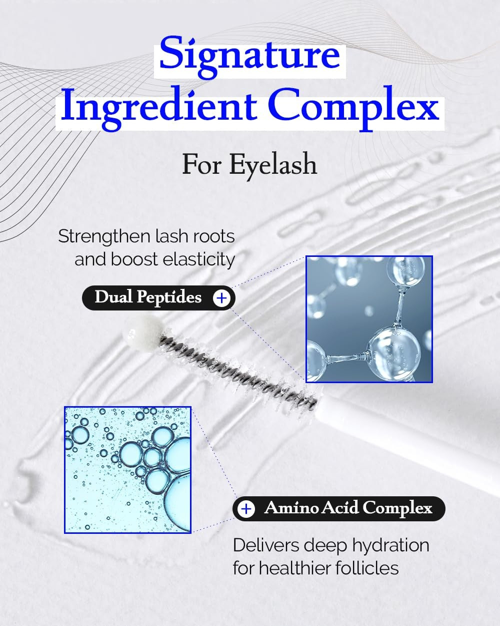 Eyelash Serum with Peptides and Hyaluronic Acid - Nourishing Lash Growth