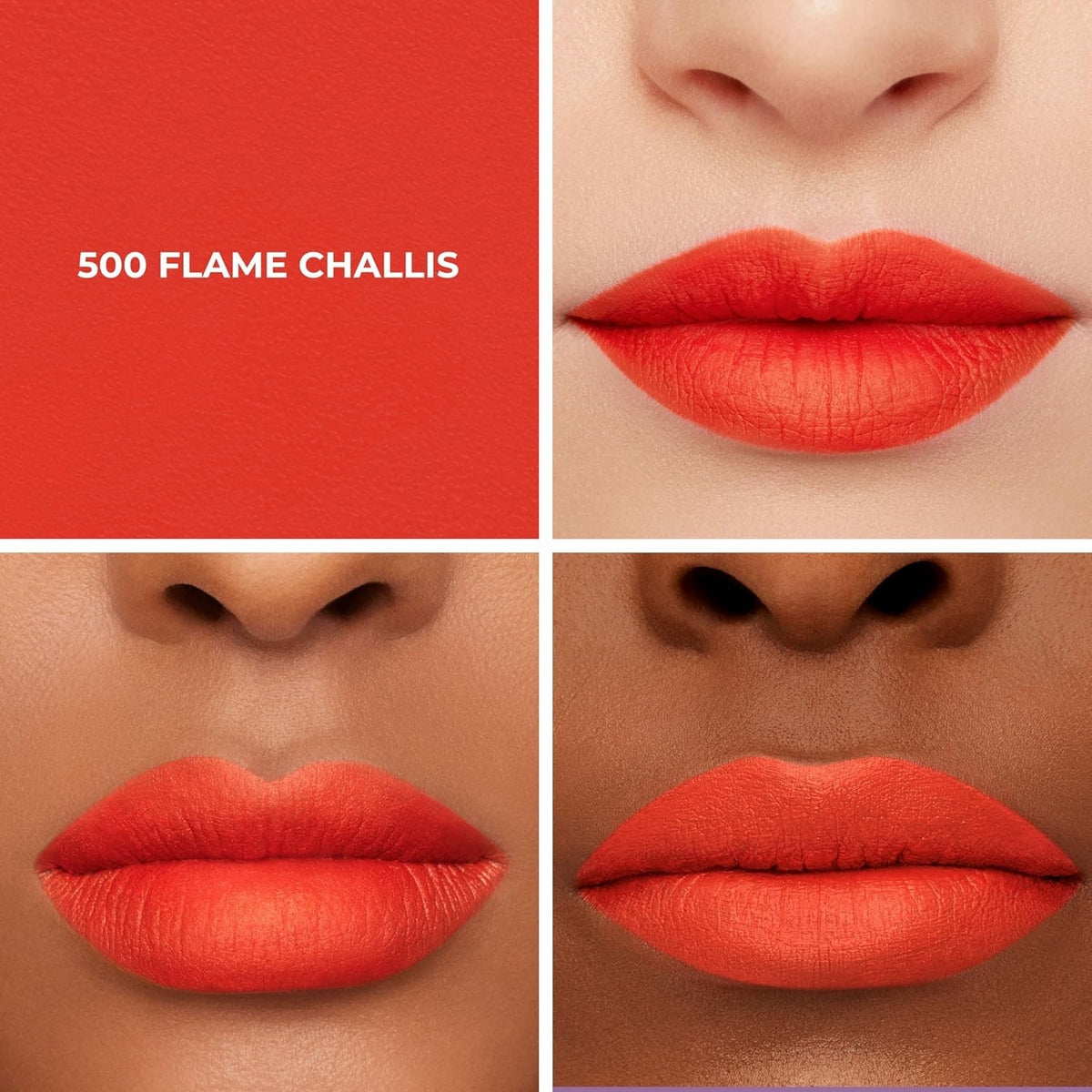 Matte Lipstick Long Wear Lip Color - Flame Challis