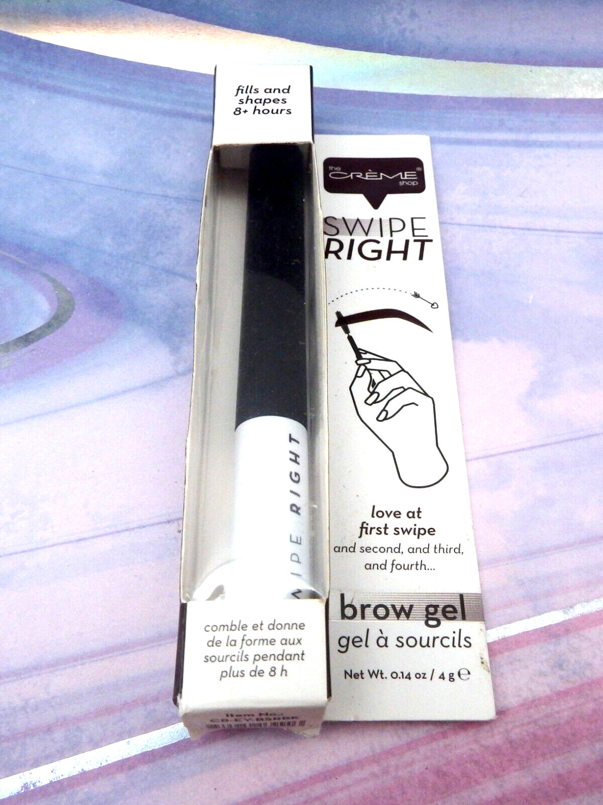 Black Brow Gel - Clear, Long-Lasting Eyebrow Styling Gel - 0.14 oz