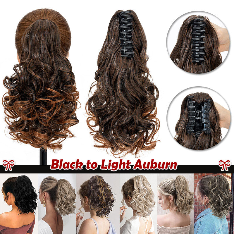 Clip-In Ponytail Hair Extensions 12-30 Inch Thick Synthetic Hairpiece