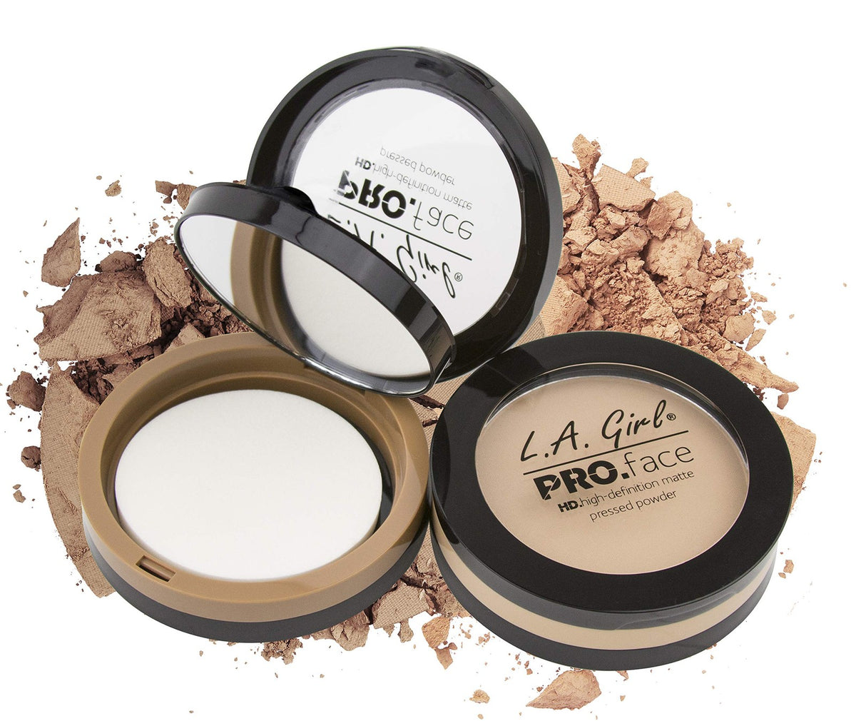 Pro Face HD Matte Pressed Face Powder - Cocoa, Long-Wear, Oil Control, Pack of 3