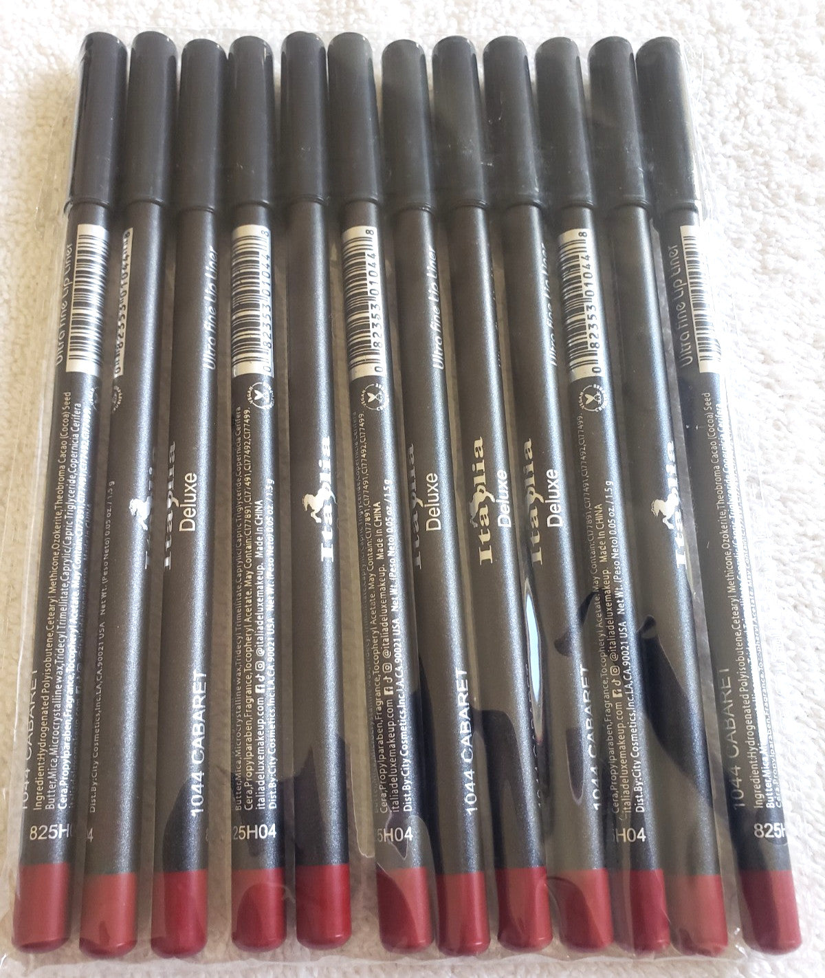 Ultra Fine Lip Liner Pencils - Assorted Colors, Long Lasting, Soft & Smooth