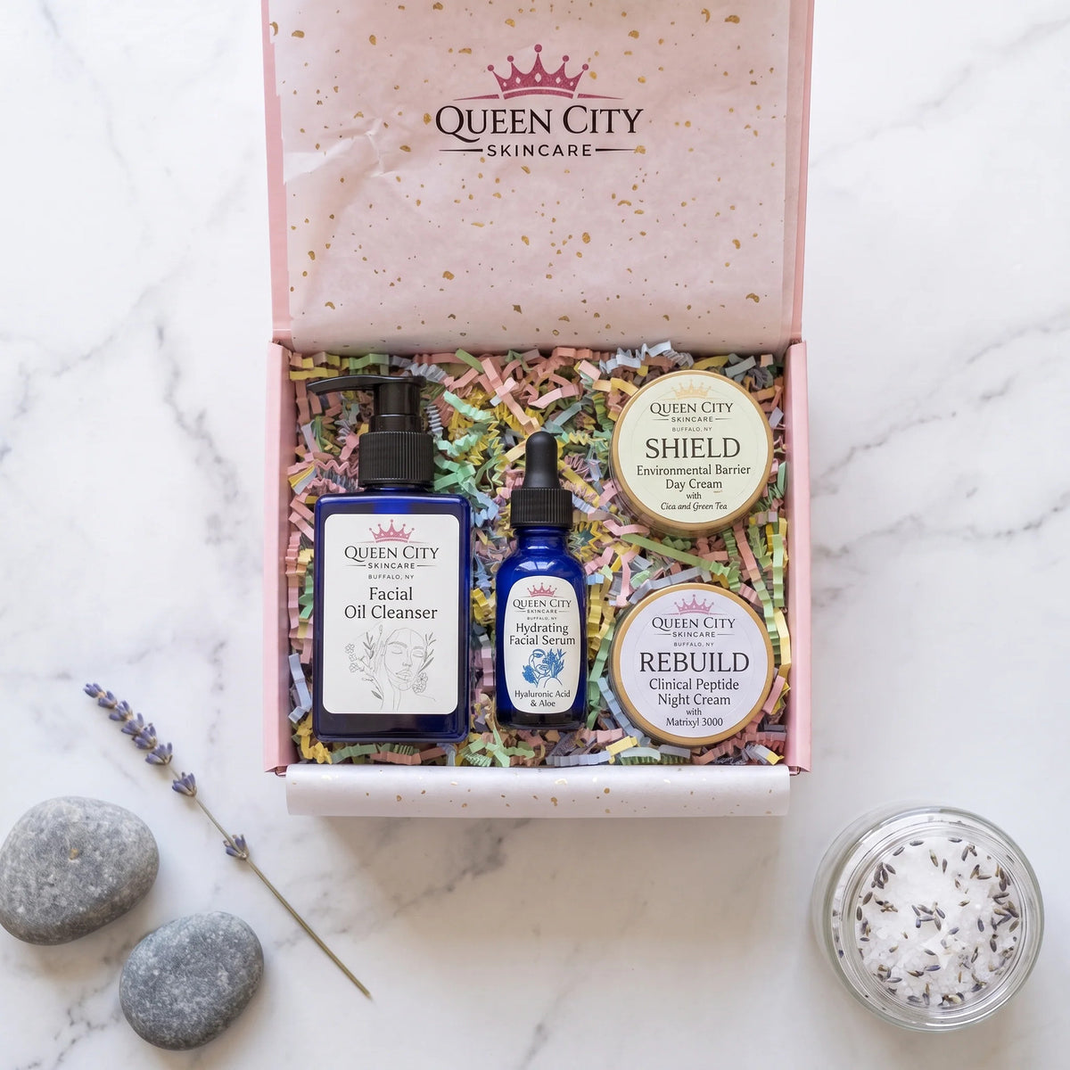 Luxury Self Care Gift Set with Bath, Body & Skincare Products - Handcrafted
