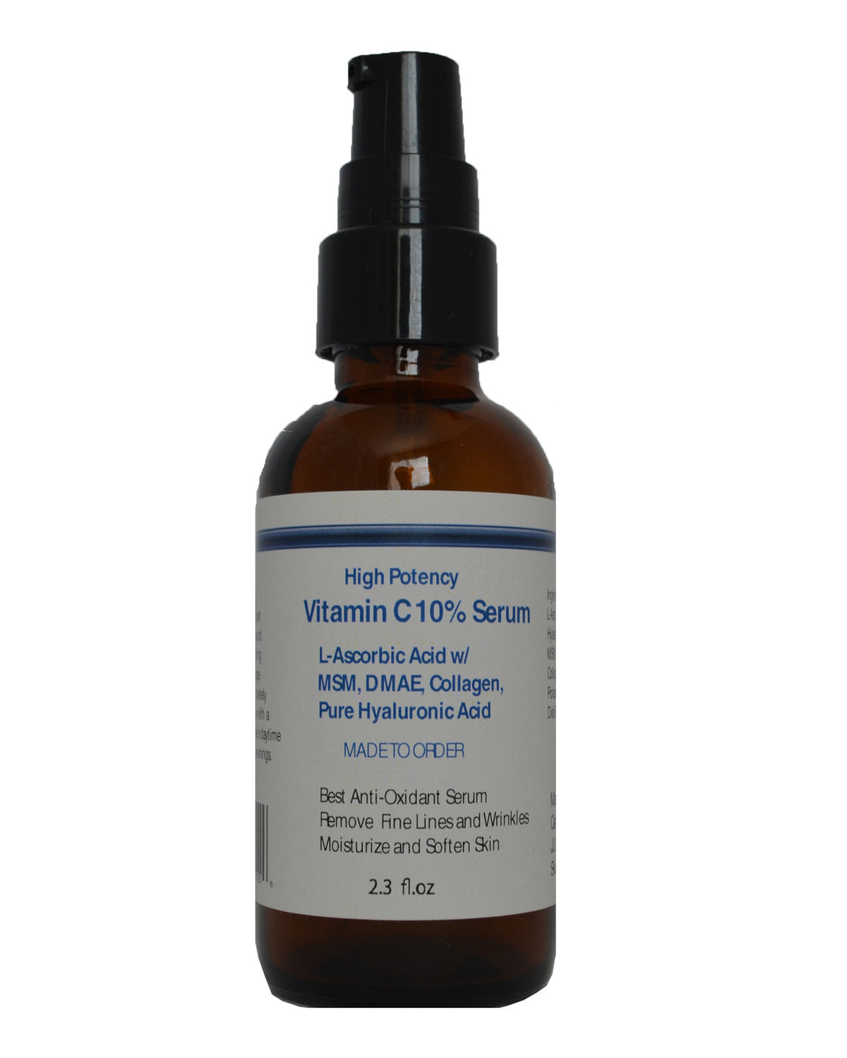 High Potency Vitamin C Serum with MSM, DMAE, Collagen & Hyaluronic Acid