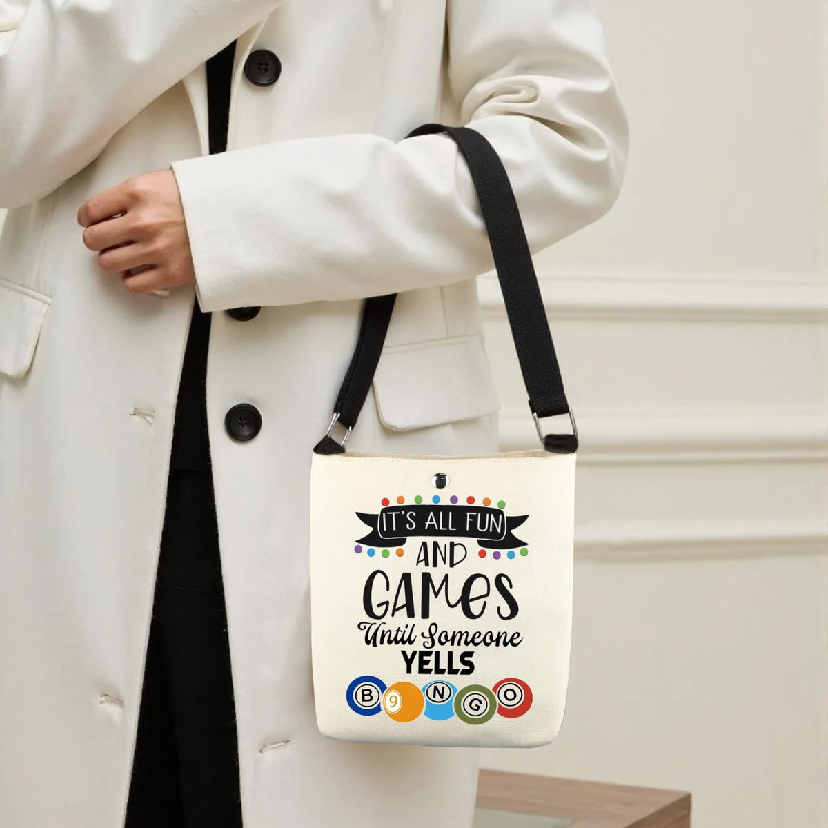 Funny Crossbody Bag – Its All Fun And Games Handbag