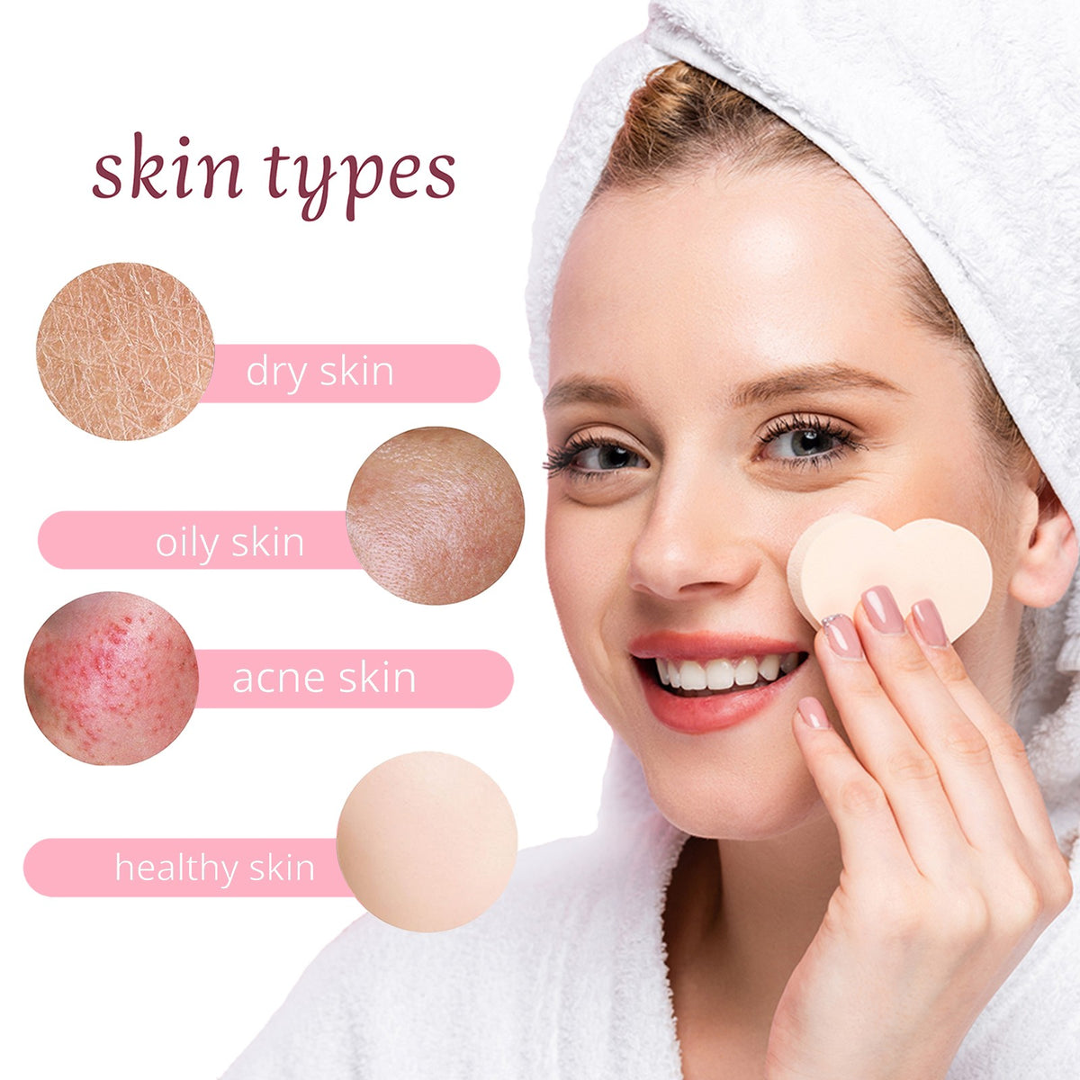 120 Count Compressed Facial Scrub Pads White - Reusable PVA Sponges for Skincare & Cleaning