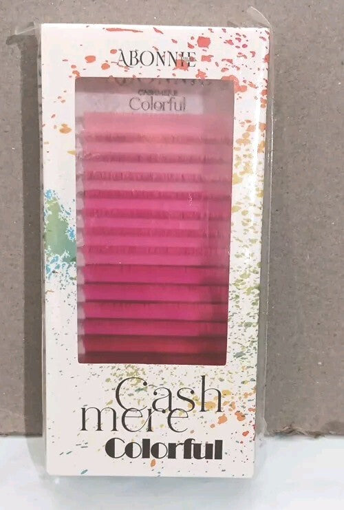 Colored Lash Extensions 16 Rows Cashmere 0.07 D Curl 16mm - Professional Eyelash Extensions