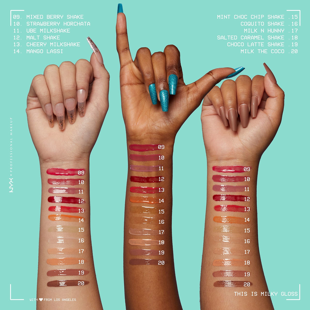 Hydrating Lip Gloss with Milkshake Flavors - 12 Hour Shine & Moisture
