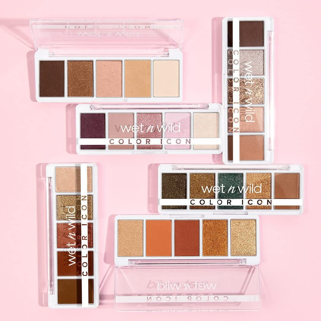 Wet n Wild Color Icon 5-Pan Eyeshadow Palette - Purple Petalette, Matte, Shimmer, Metallic