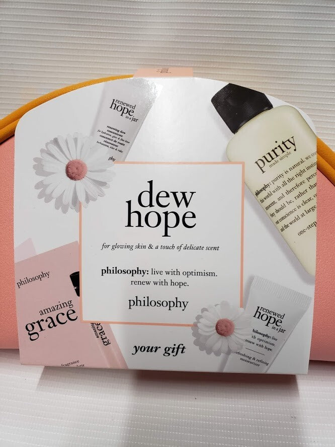 Philosophy Dew Hope Gift Set with Purity, Amazing Grace & Moisturizer - Skincare Gift Collection