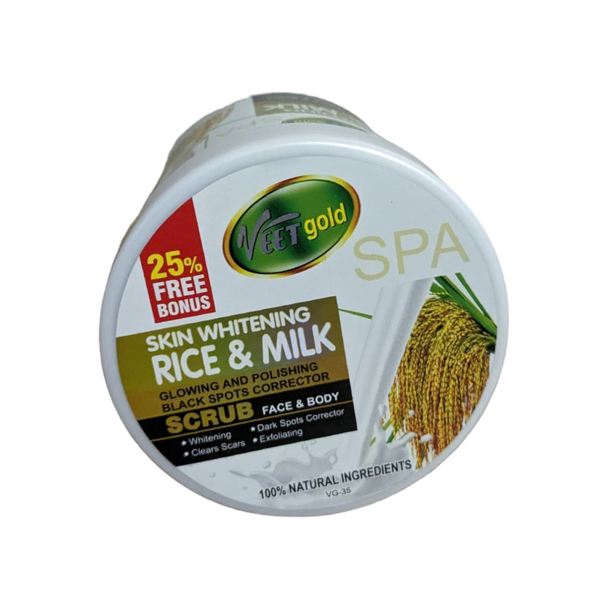 Veet Gold Rice & Milk Face Body Glowing Polishing whitening Scrub