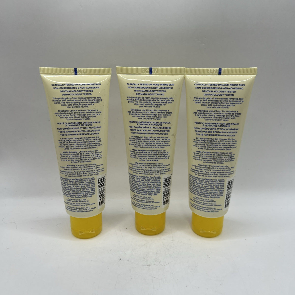 Banu Chamomile Jelly Facial Cleanser 2.5 Oz Set of 3 - Fresh & Gentle