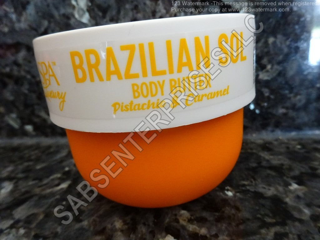 Spa Luxury Brazilian Sol Body Butter - Pistachio & Caramel, 6 oz (6-Pack)