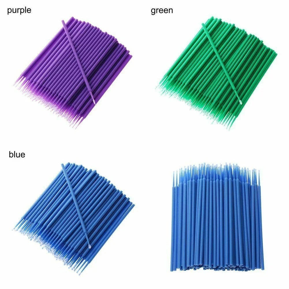 100Pcs Mini Car Touch-Up Paint Micro Brushes 1.5mm Detailing Tools