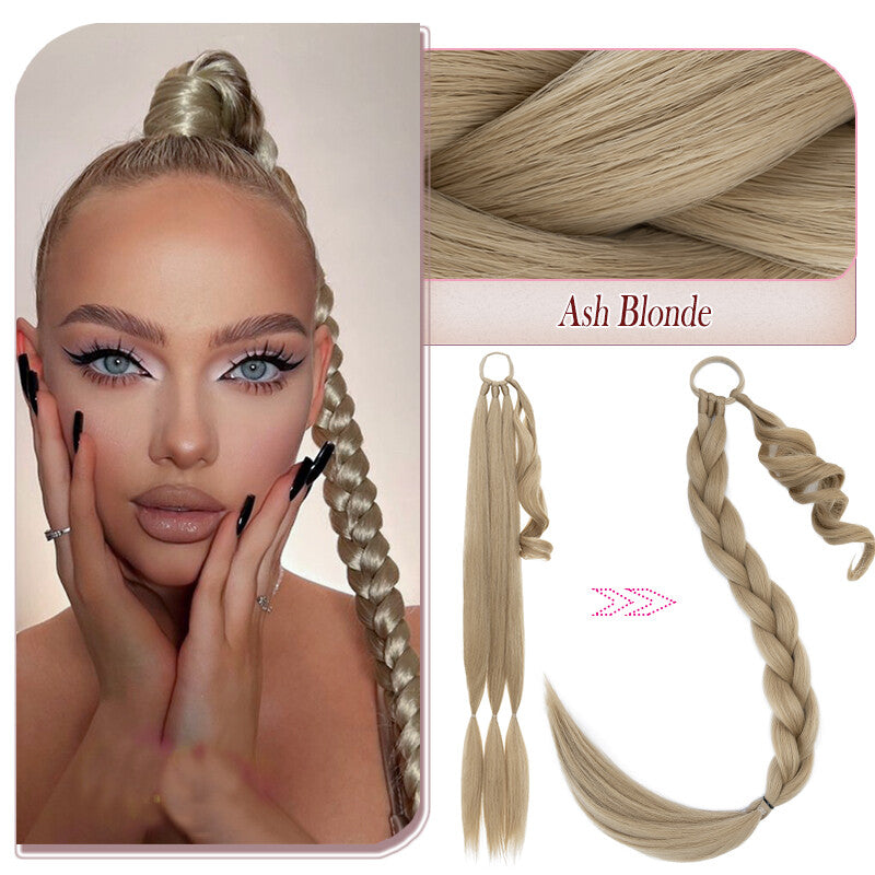 34-Inch Thick Braiding Hair Extensions for Ponytail Wraps - Multiple Colors