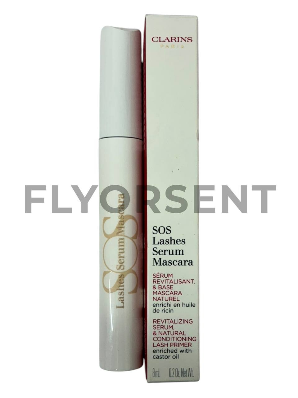 Clarins SOS Lashes Serum Mascara 0.2oz with Nourishing Lash Care in Caramel