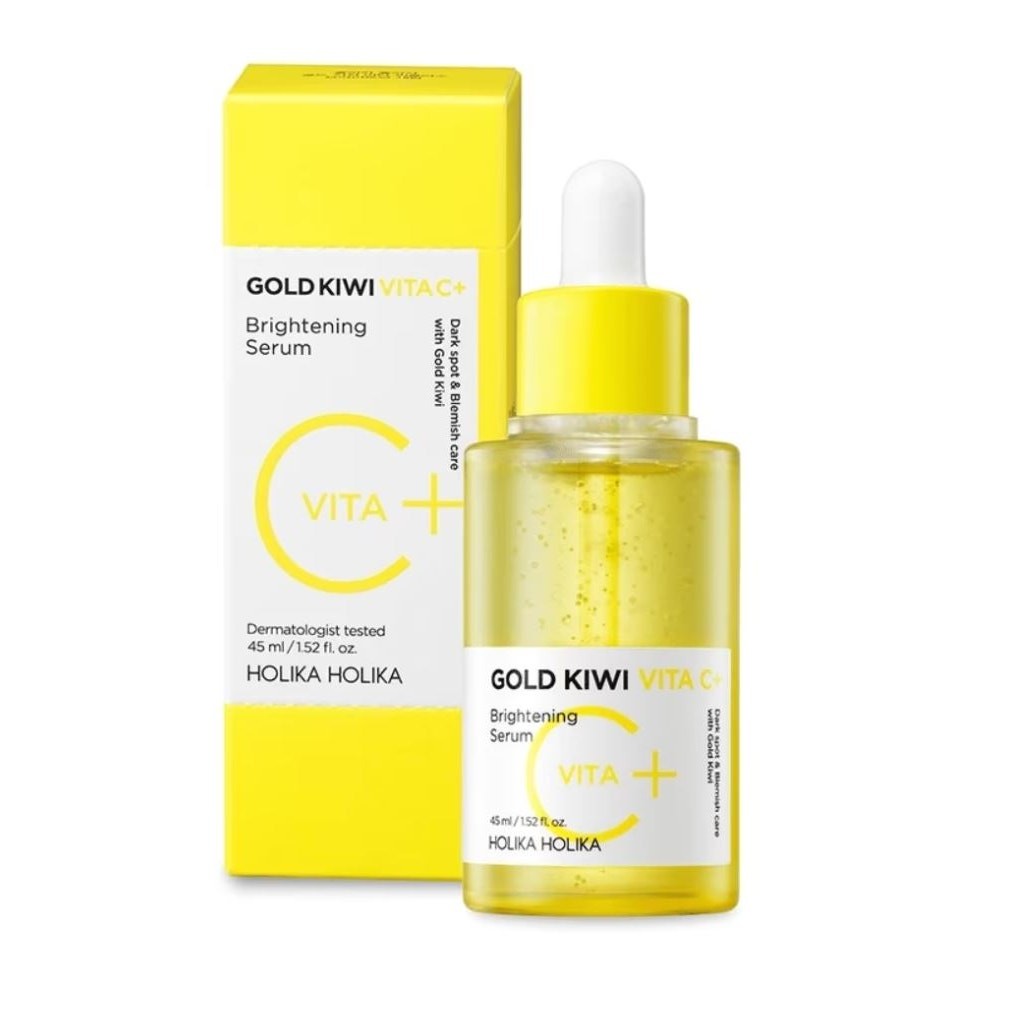 Brightening Face Serum with Vitamin C & Kiwi Extract - Moisturizer for Dull Skin