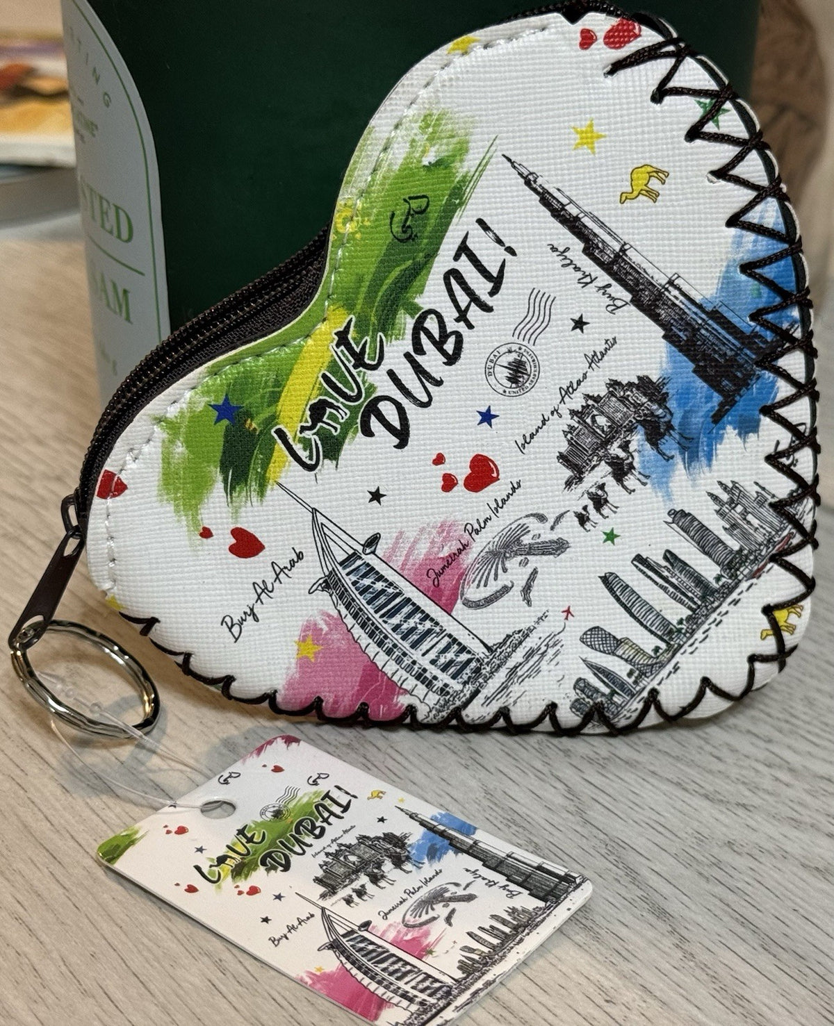Heart Shaped Lip & Makeup Coin Pouch - Love Dubai Travel Bag