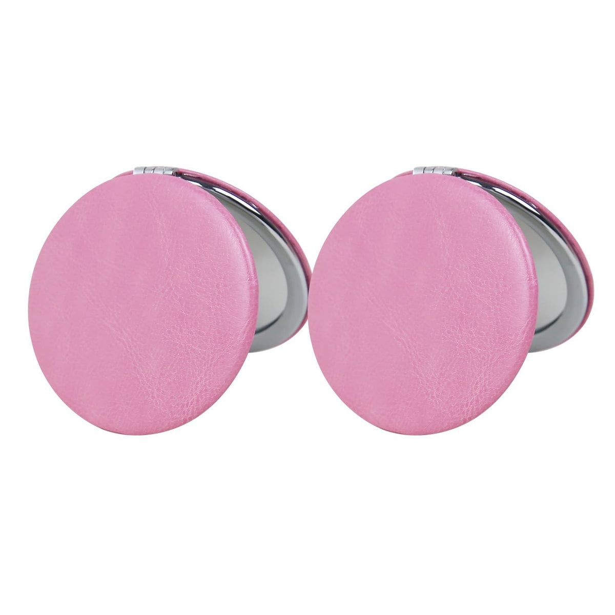 Mini Double-Sided Compact Mirror for Purse - 2 Pack 2.8 Inch Makeup & Travel Mirror