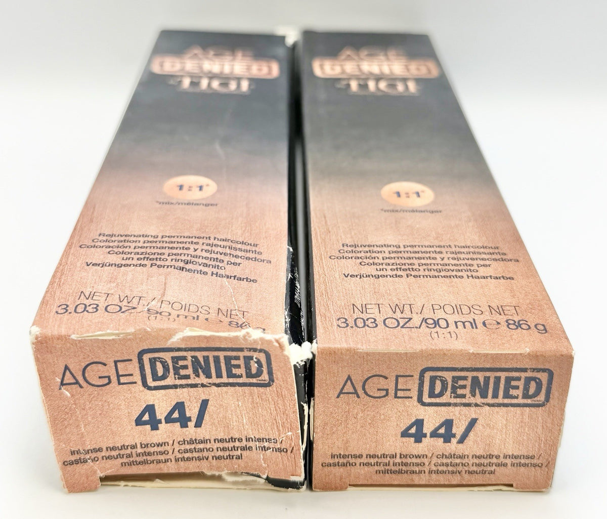 Permanent Hair Color 44 Intense Natural Brown - 2 Pack