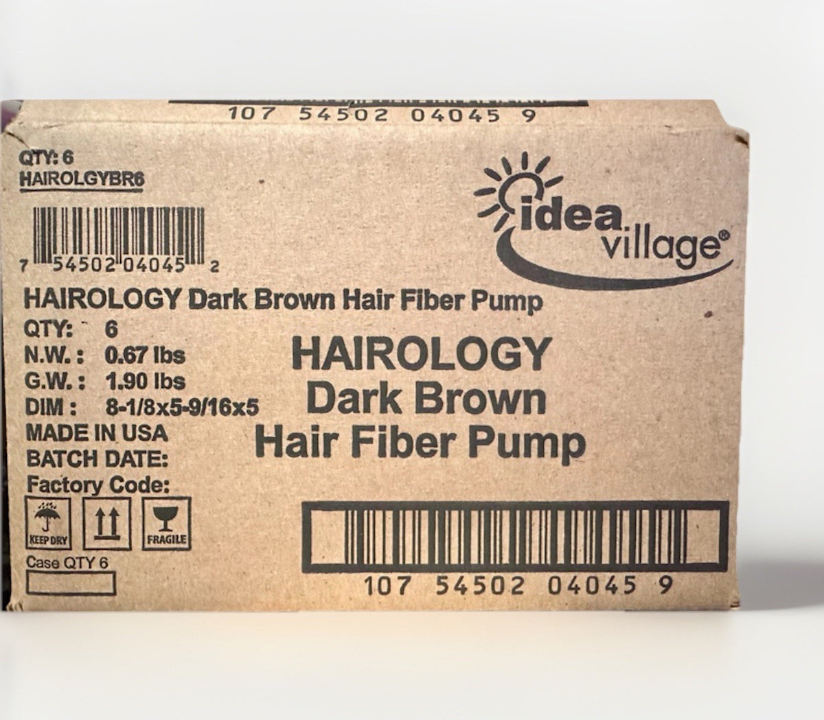 Hair Thickening Fibers Pump Medium to Dark Brown - 6 Pack