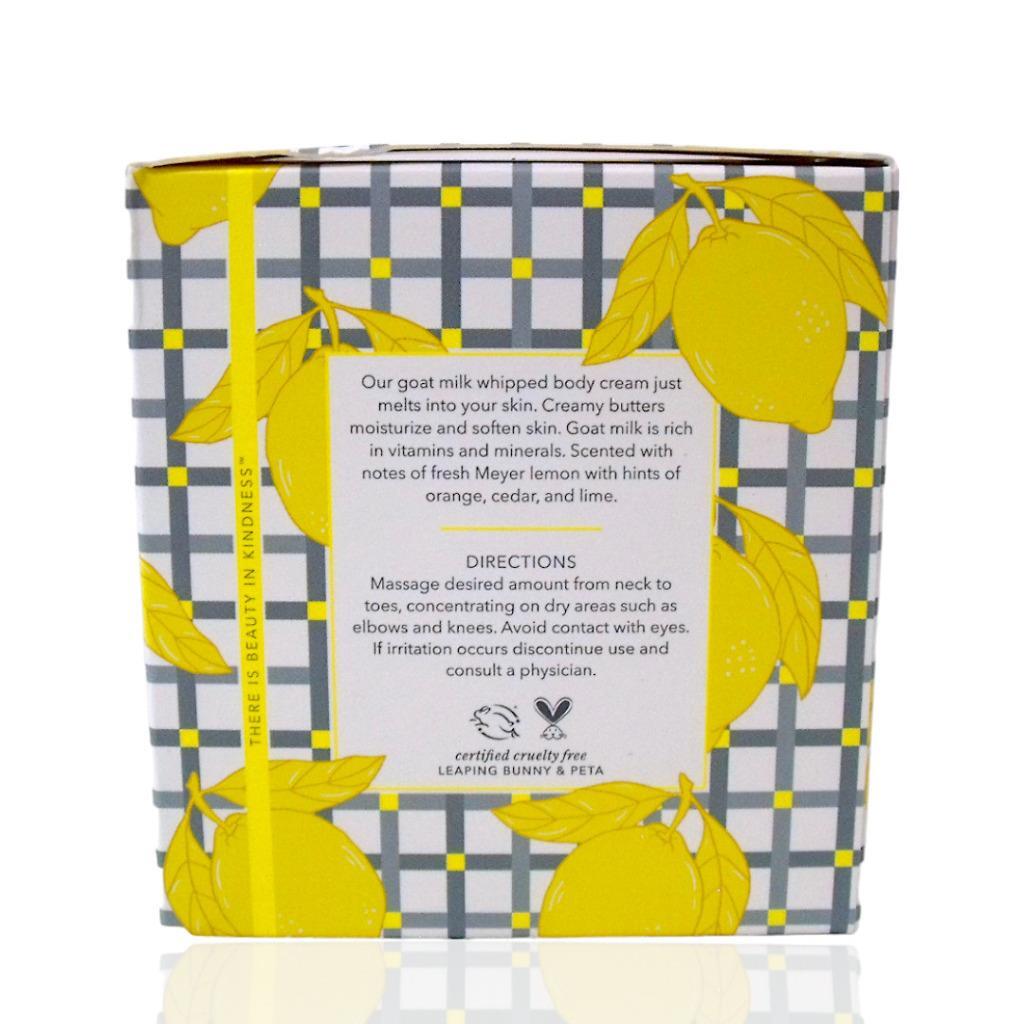 Goat Milk Whipped Body Cream 8oz - Sunshine Lemon