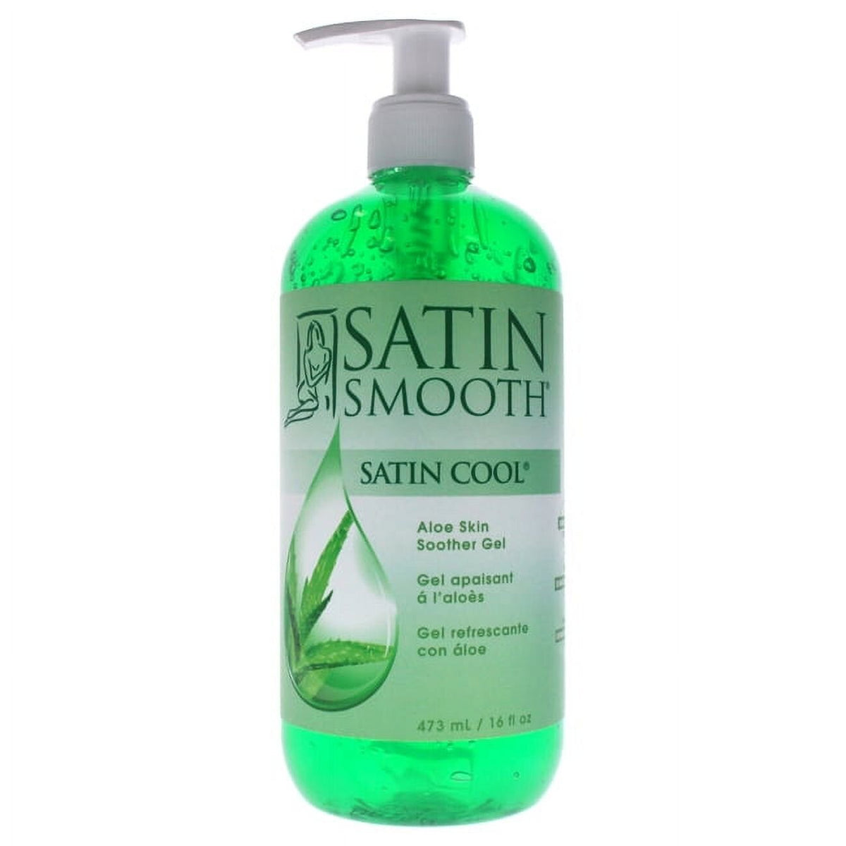 Satin Cool Aloe Vera & Skin Cleansing Gel for Post-Waxing Nourishment