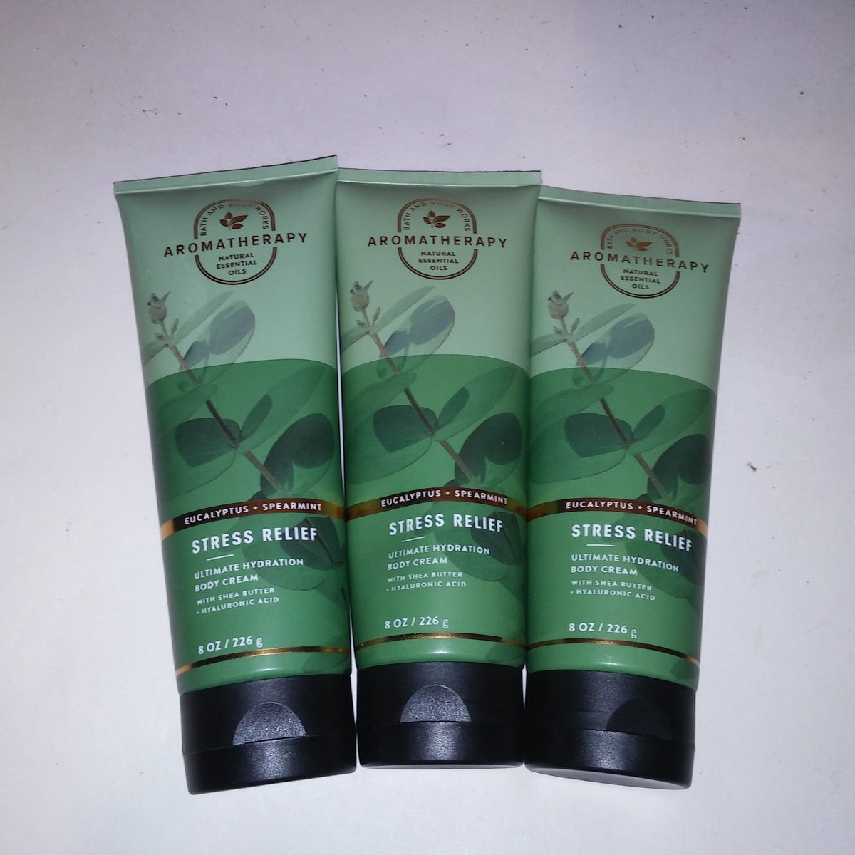 Bath & Body Works Cream Lotion Set of 3 Aromatherapy Stress Relief New