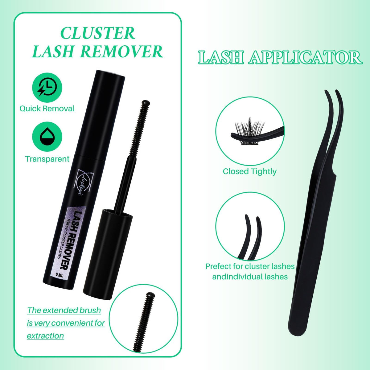 Lash Clusters Kit Wispy False Eyelashes 2304PCS Reusable Strip Lashes