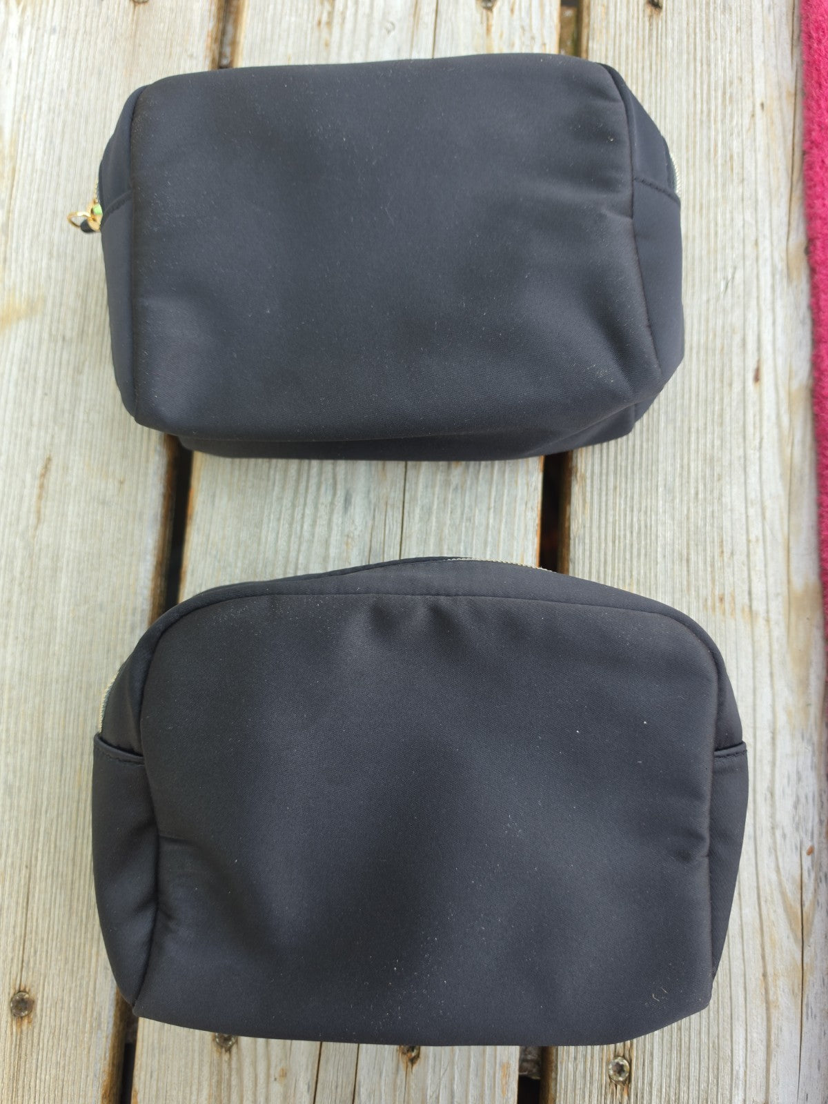 Black Cosmetic Makeup Bag Zip Pouch for Travel and Storage