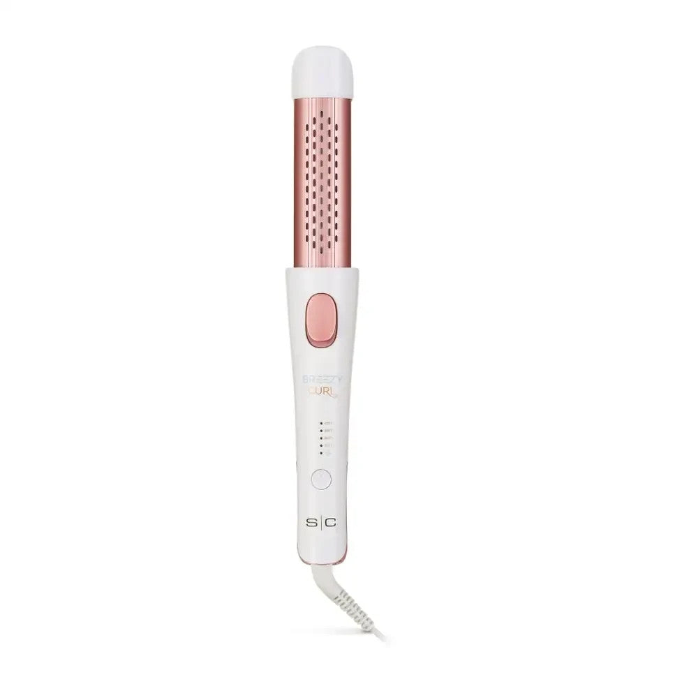 Hair Styler with Cool Air and Ionic Technology - Breezy Curl 2-in-1 White