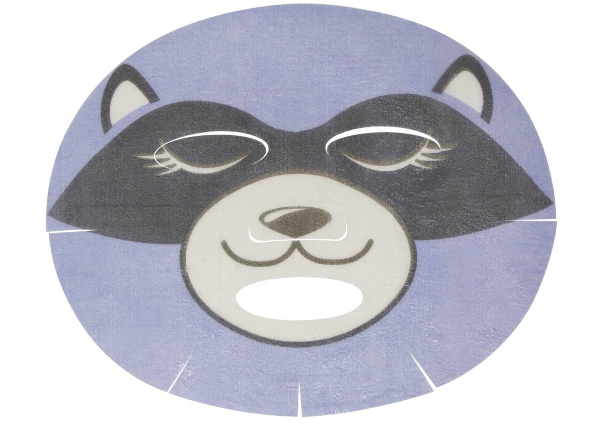Coconut Gel Animal Sheet Face Mask - Raccoon