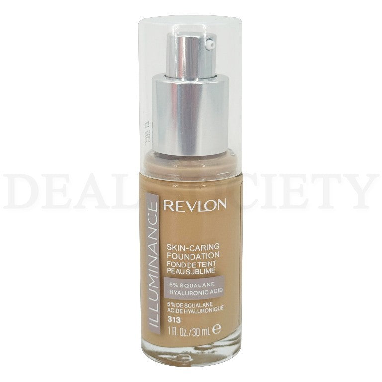 Revlon Illuminance Skin-Caring Foundation 313 Light Tan 1oz - Lot of 3