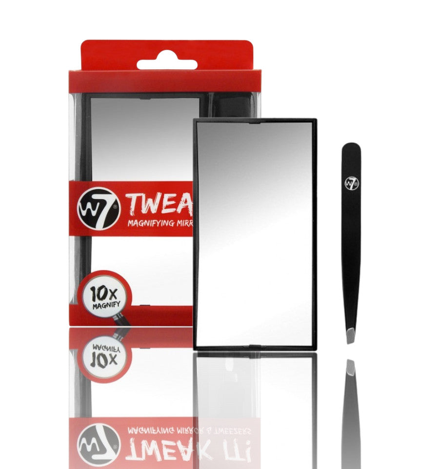 Magnifying Mirror and Tweezers Set - 10X Precision Grooming Tool