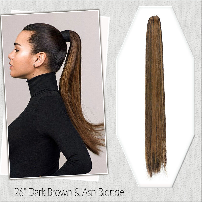 Fake Ponytail Clip-In Hair Extension Thick Natural Look 14 Inches