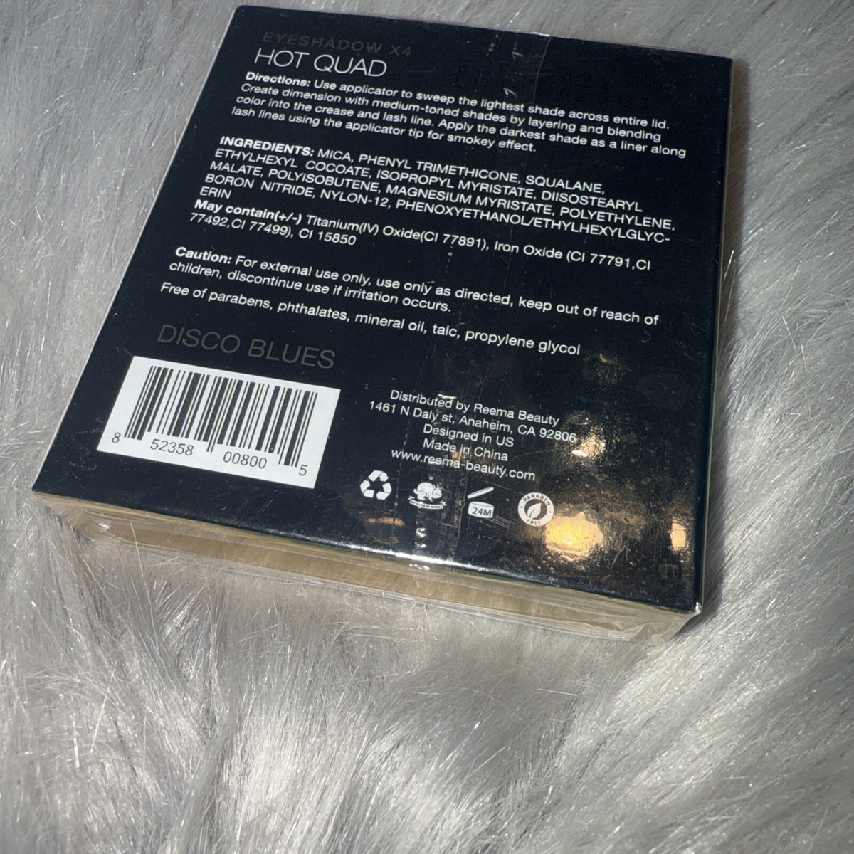 Quad Eyeshadow Palette - Disco Blues Vibrant Eye Makeup